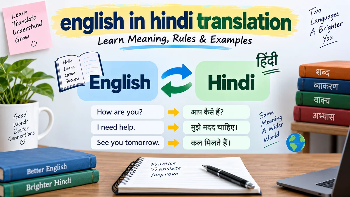 english in hindi translation: A Guide to Accurate Hindi