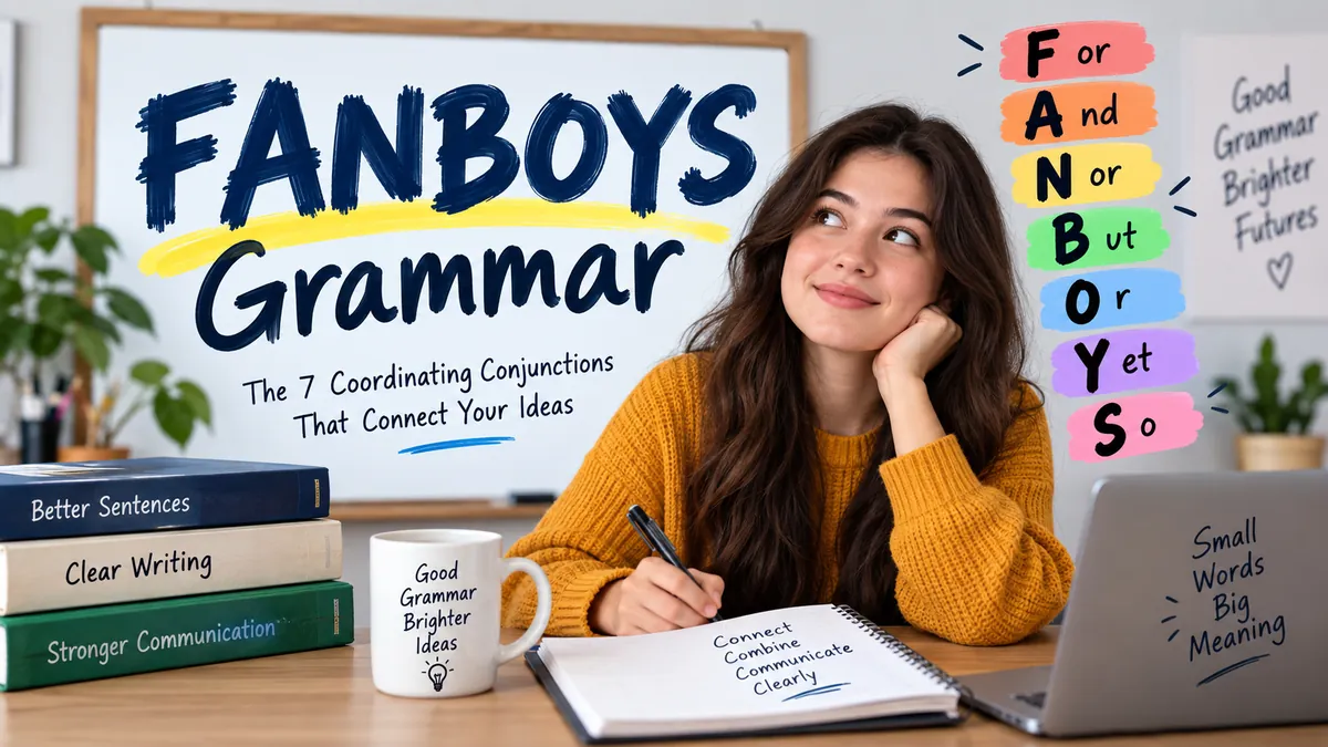 fanboys grammar: Rules, Meanings & Examples