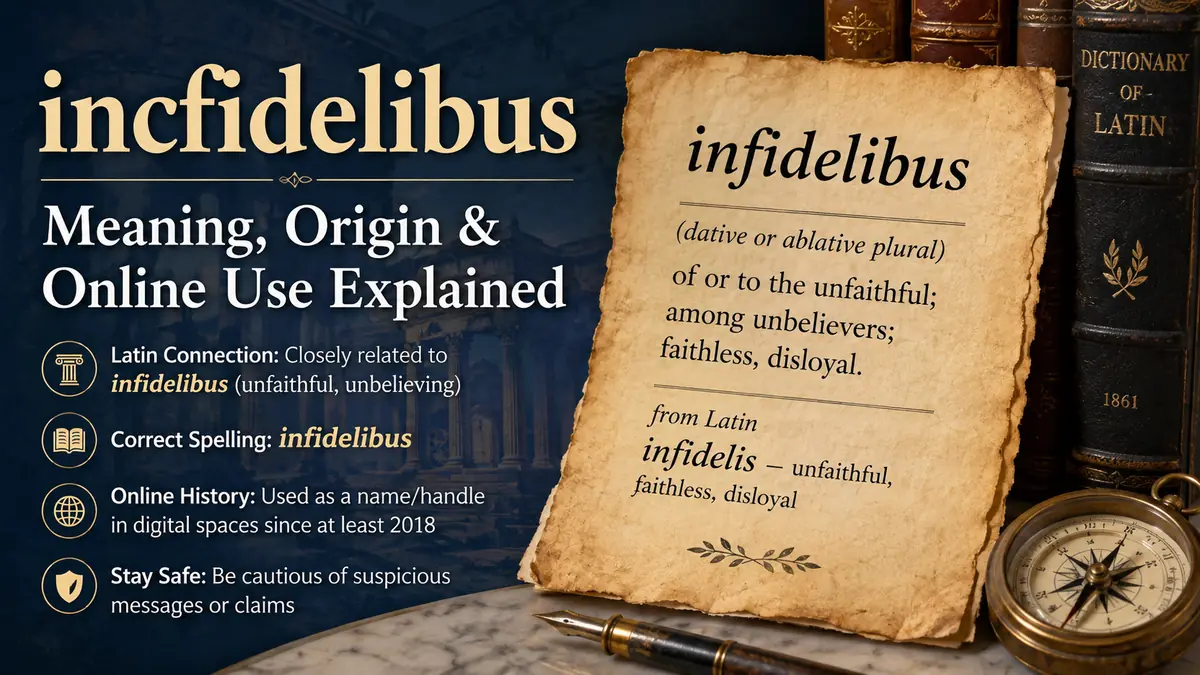 incfidelibus Meaning: Latin Origin, Typo & Online Use