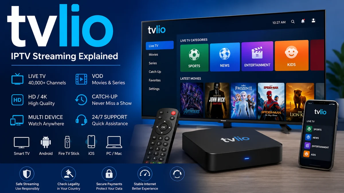 tvlio: IPTV Streaming, Features, Safety & Legality