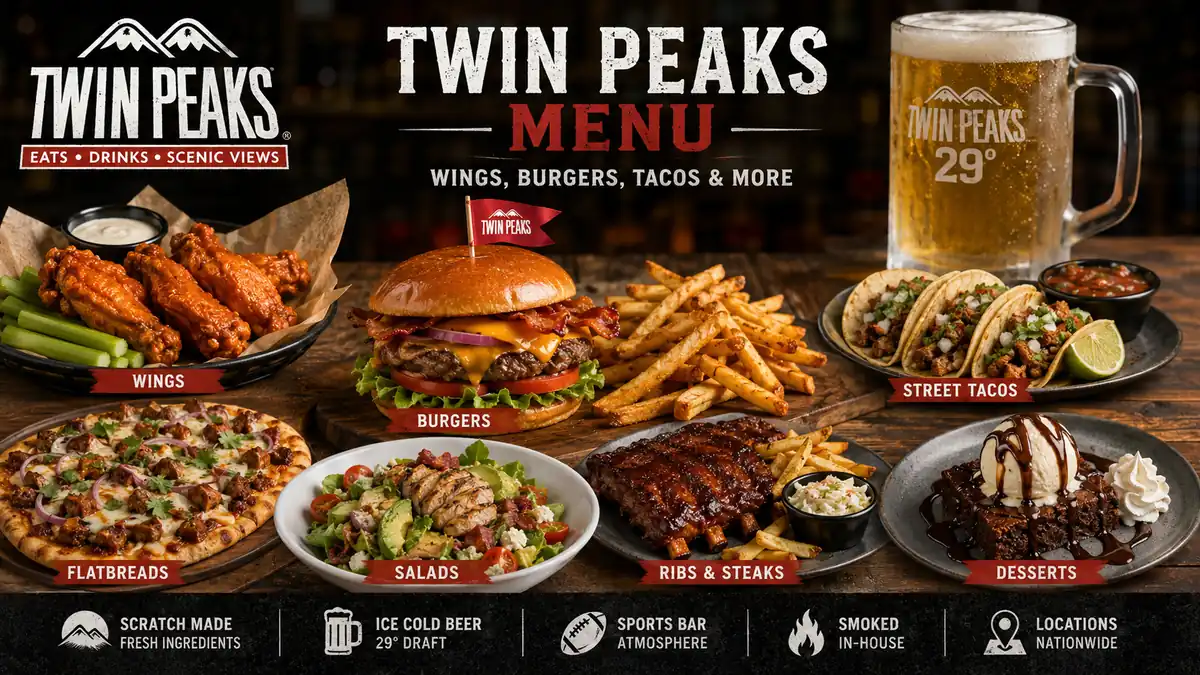Twin Peaks menu: Food, Prices, Wings & Lunch Guide