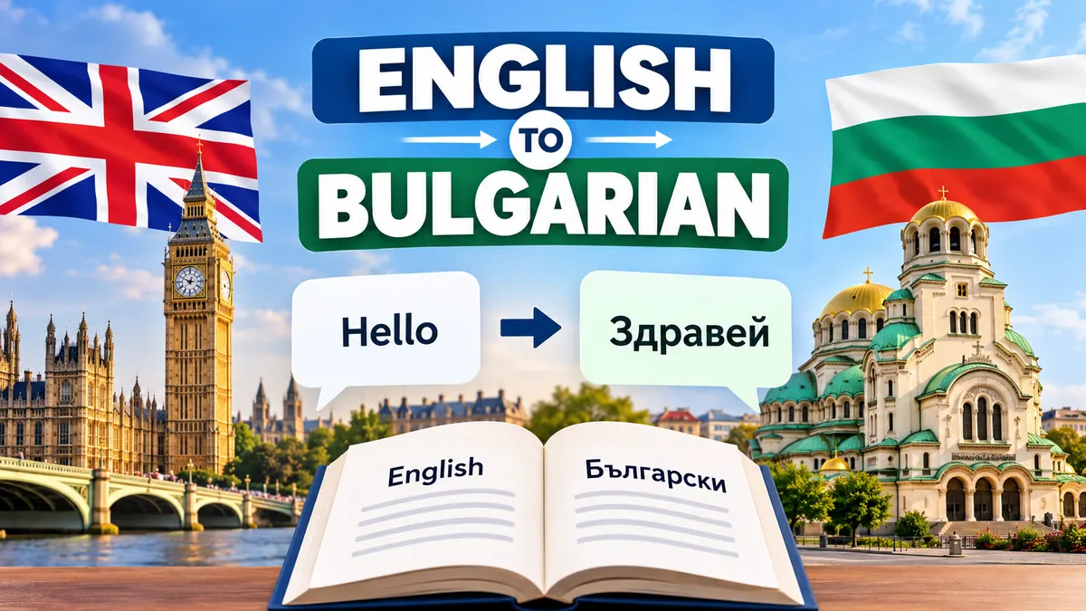 english to bulgarian: Translation Guide & Phrases
